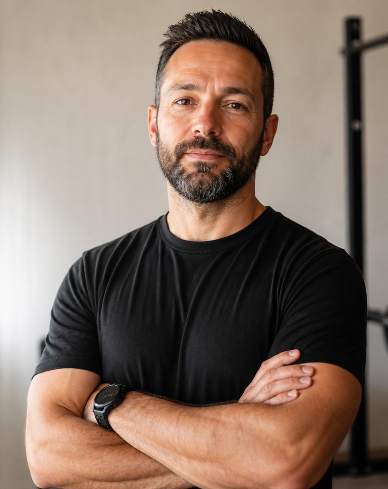 Marco B. — 38 · Dad of two · trains 3x a week